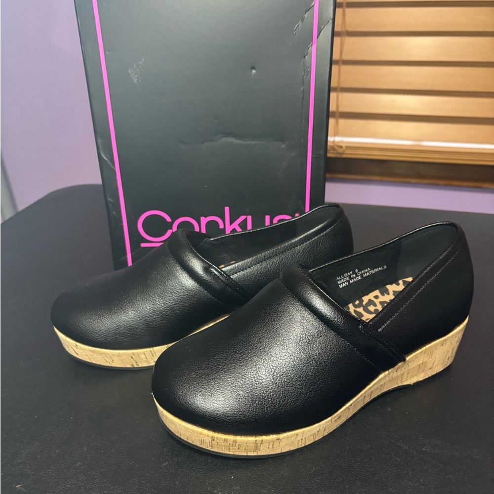 Corkys Black Wedge Women's Shoes